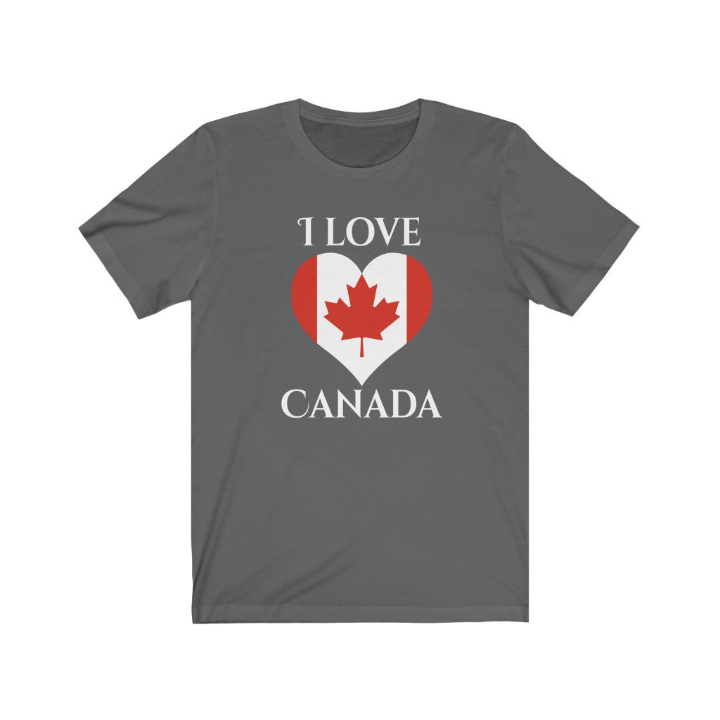 Canada Heart Flag Premium Tee 2 - Unisex