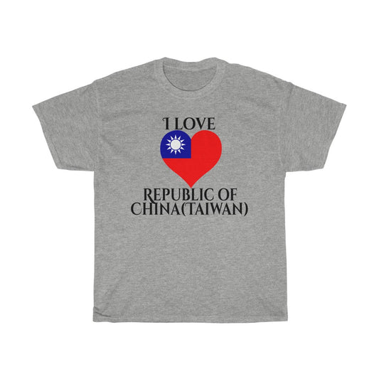 Republic of China - Taiwan Heart Flag Standard Tee 1 - Unisex