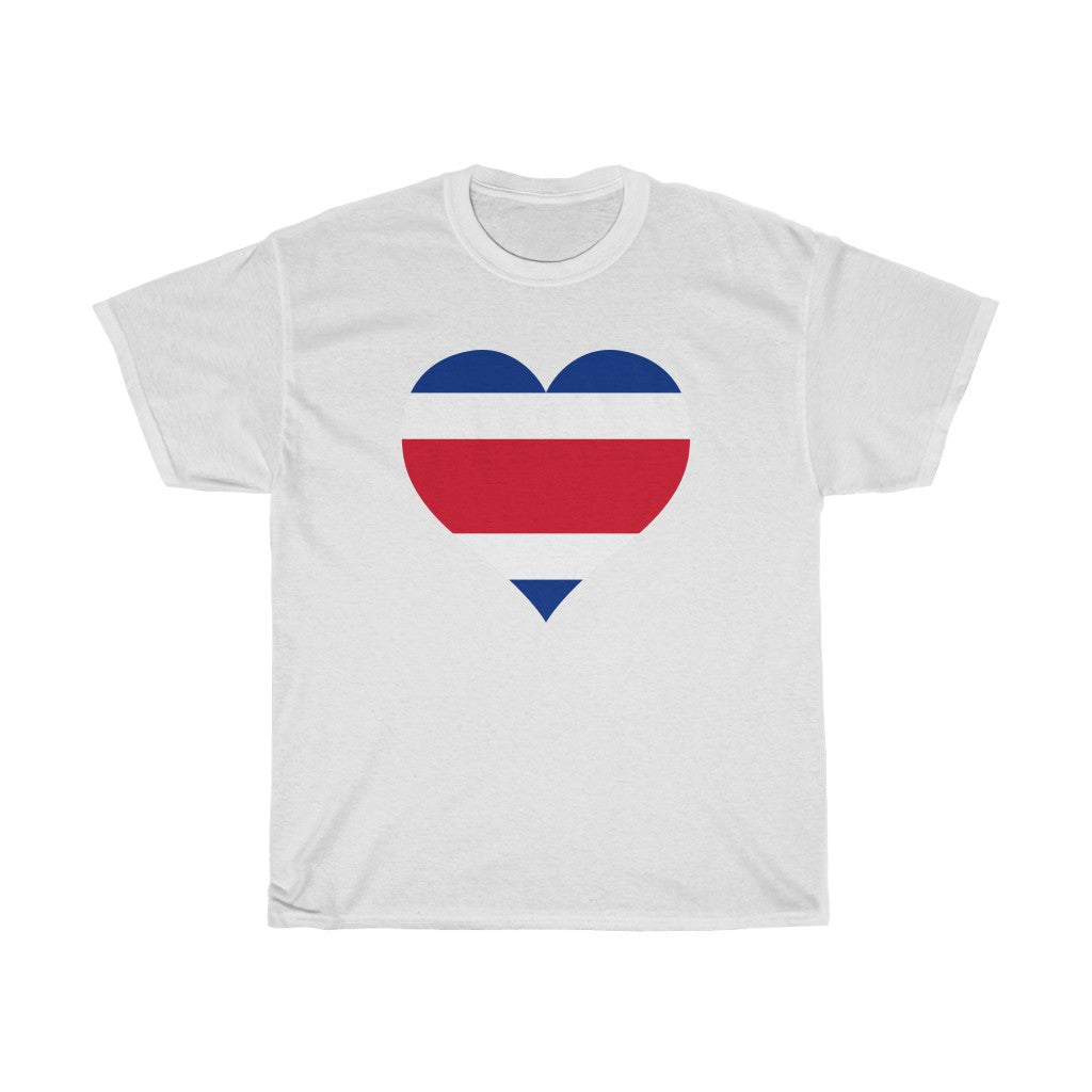 Costa Rica Heart Flag Standard Tee - Unisex