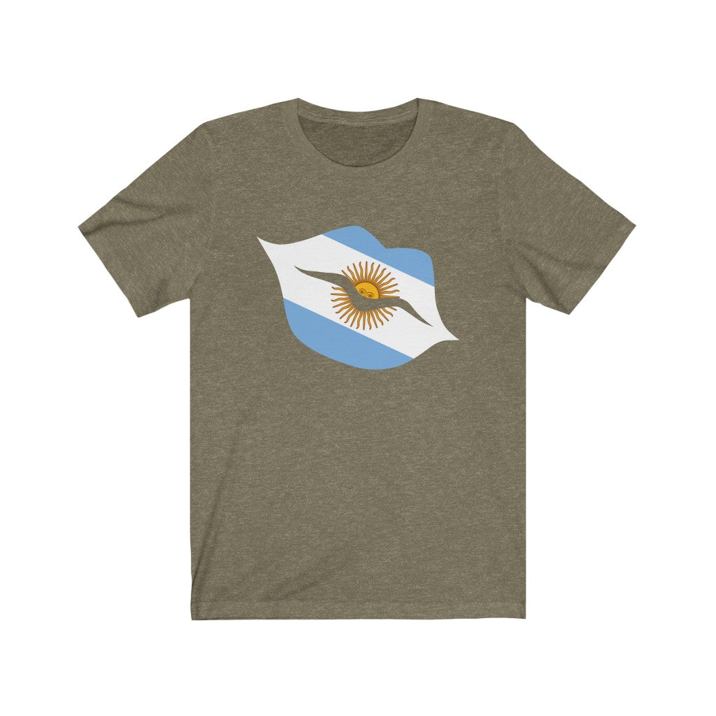 Argentina Lips Flag Premium Tee - Unisex