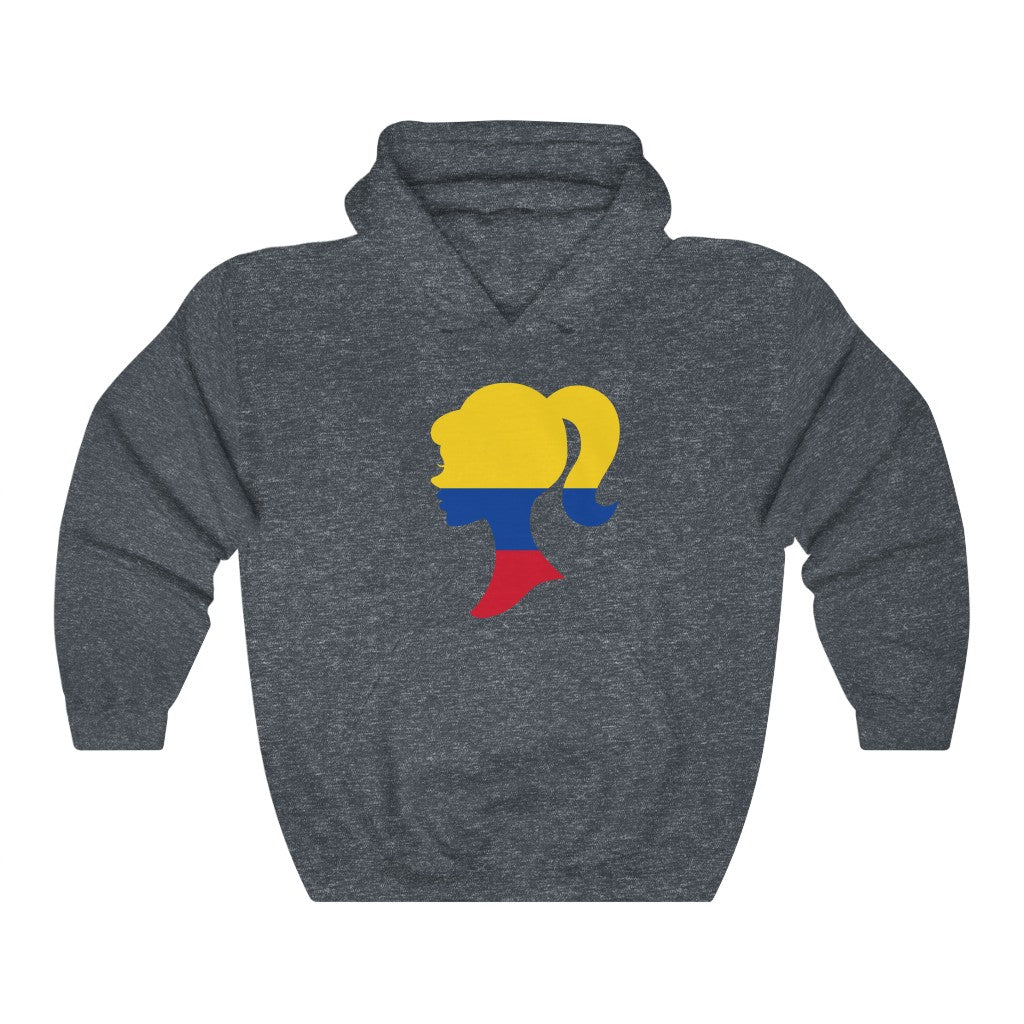 Colombia Girl Flag Hoodie Sweatshirt - Unisex