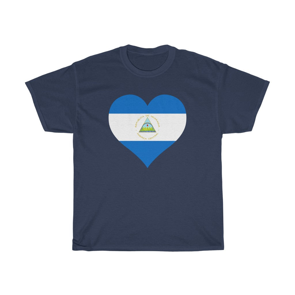 Nicaragua Heart Flag Standard Tee - Unisex