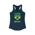 Brazil Heart Flag Tank 2 - Women