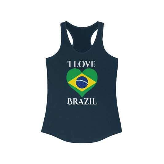 Brazil Heart Flag Tank 2 - Women