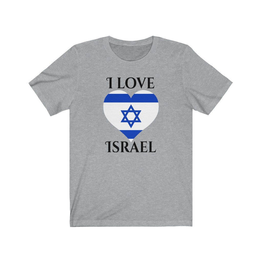 Israel Heart Flag Premium Tee 1 - Unisex
