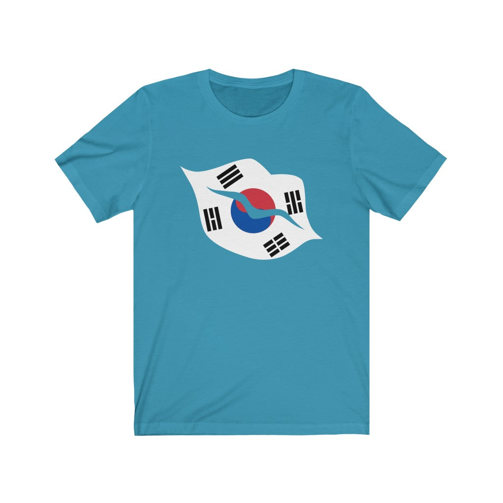 South Korea Lips Flag Premium Tee - Unisex