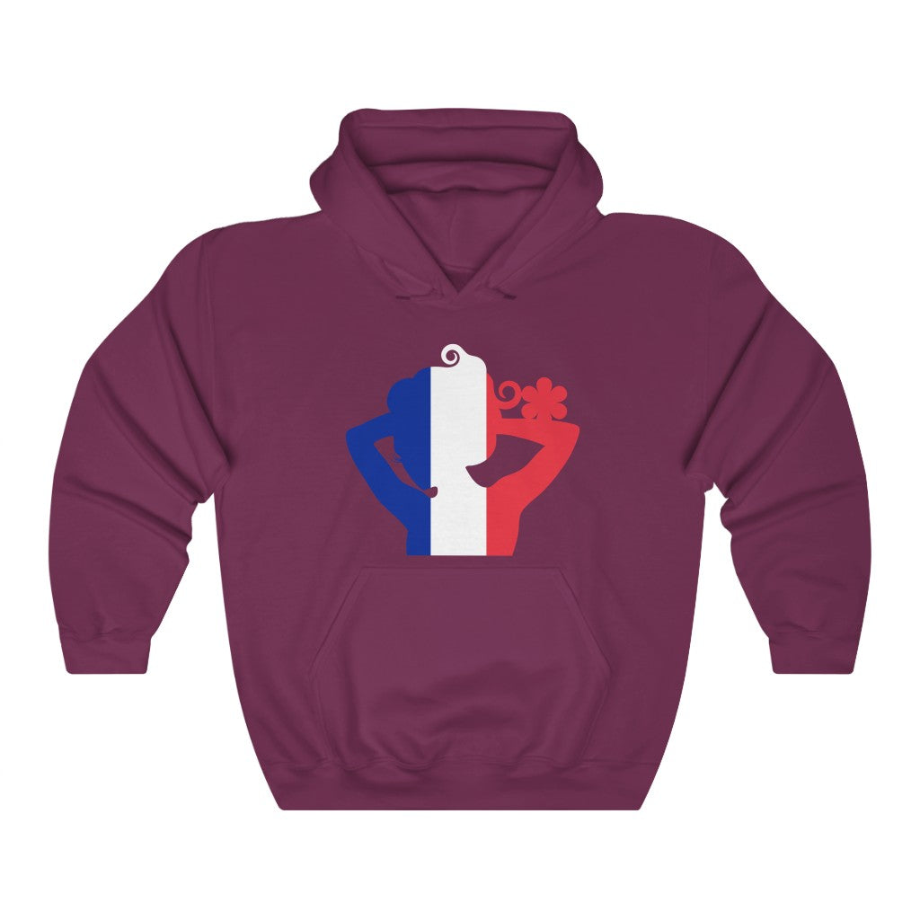 France Lady Flag Hoodie Sweatshirt - Unisex