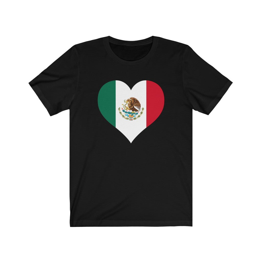 Mexico Heart Flag Premium Tee - Unisex
