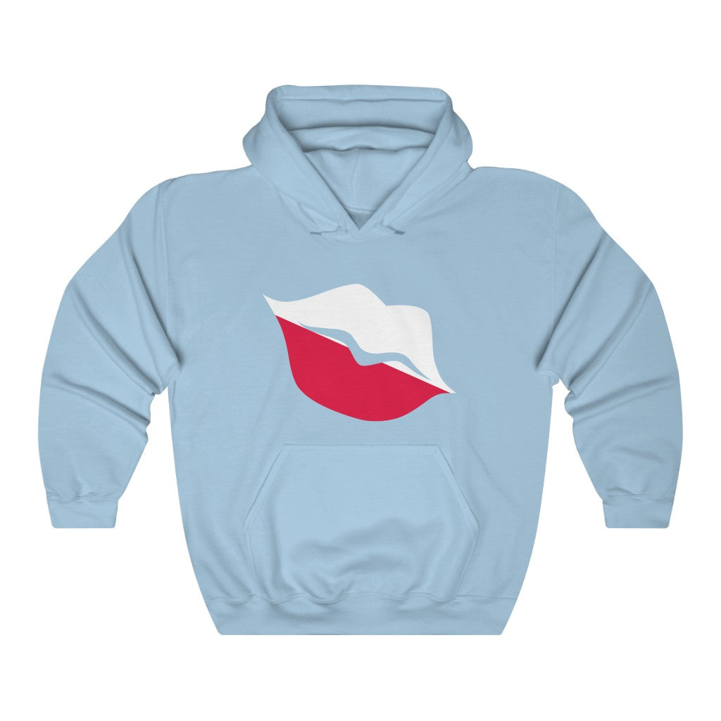 Poland Lips Flag Hoodie Sweatshirt - Unisex