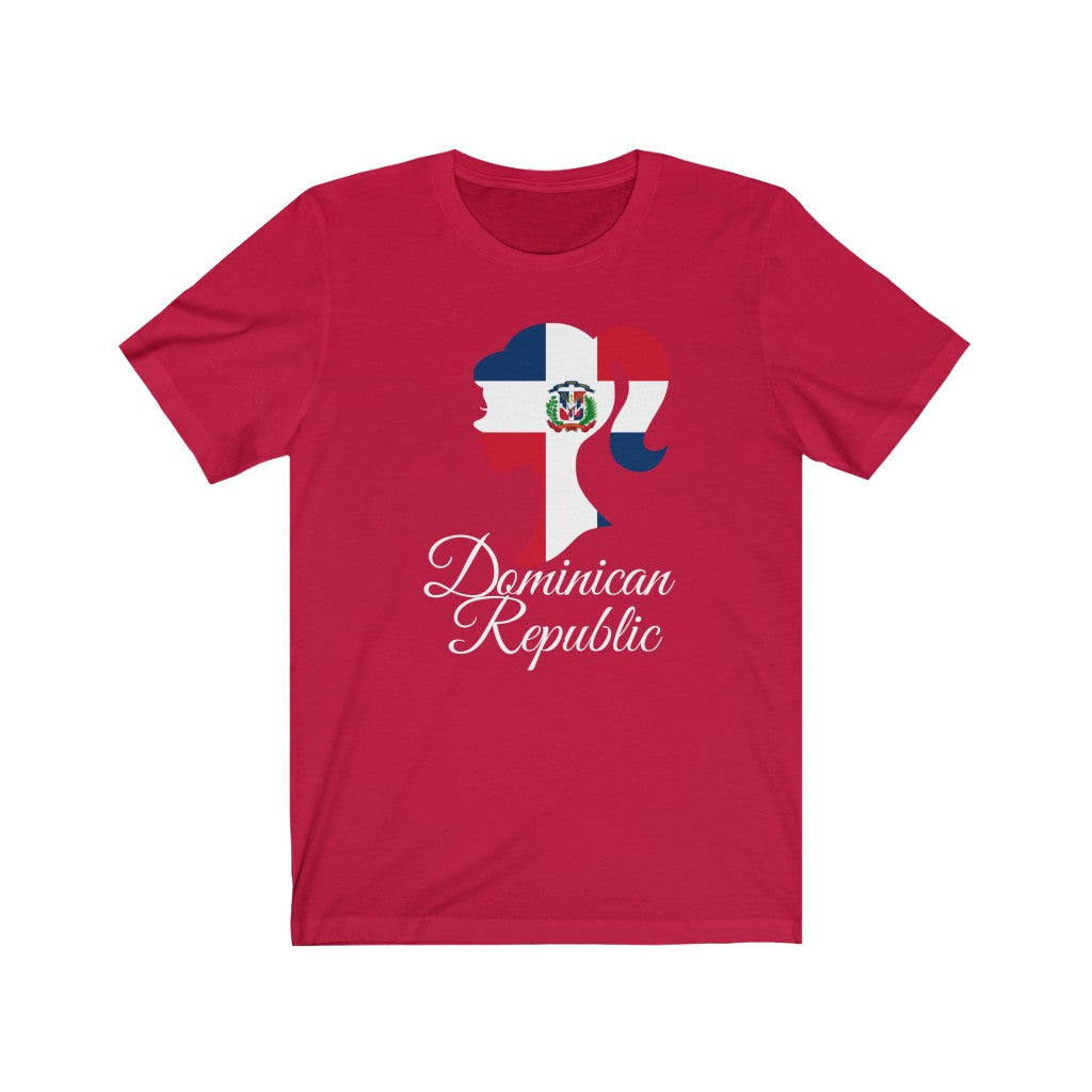 Dominican Republic Girl Flag Premium Tee 2 - Unisex