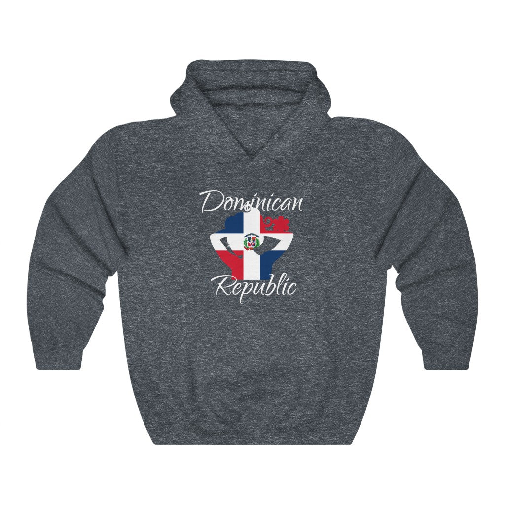 Dominican Republic Lady Flag Hoodie Sweatshirt 2 - Unisex