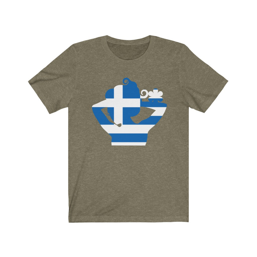 Greece Lady Flag Premium Tee - Unisex