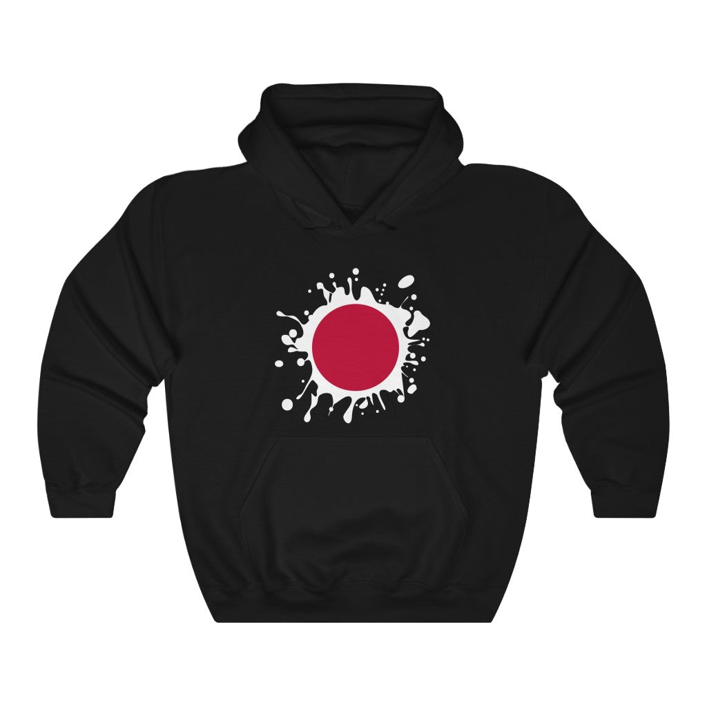 Japan Splat Flag Hoodie Sweatshirt - Unisex