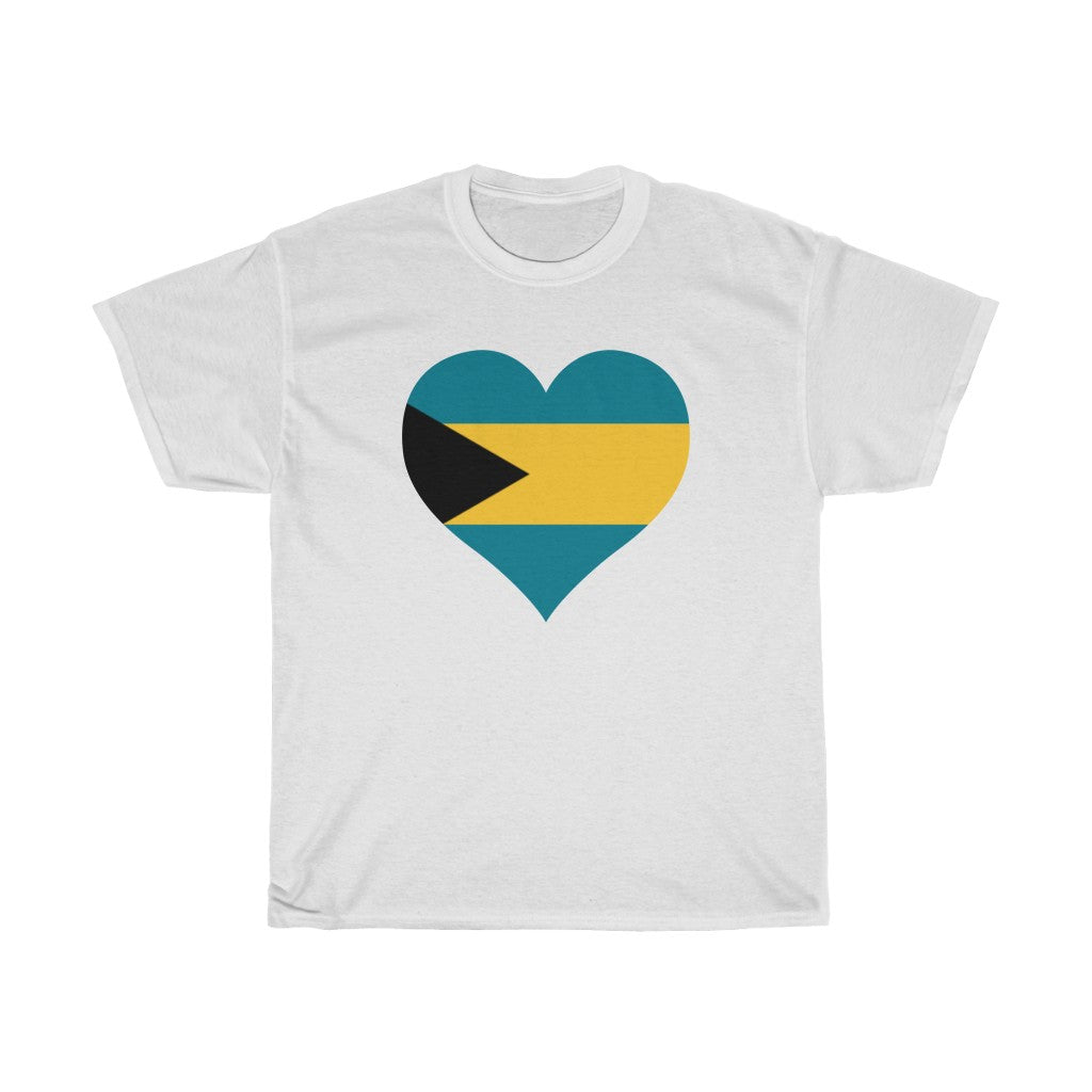 Bahamas Heart Flag Standard Tee - Unisex
