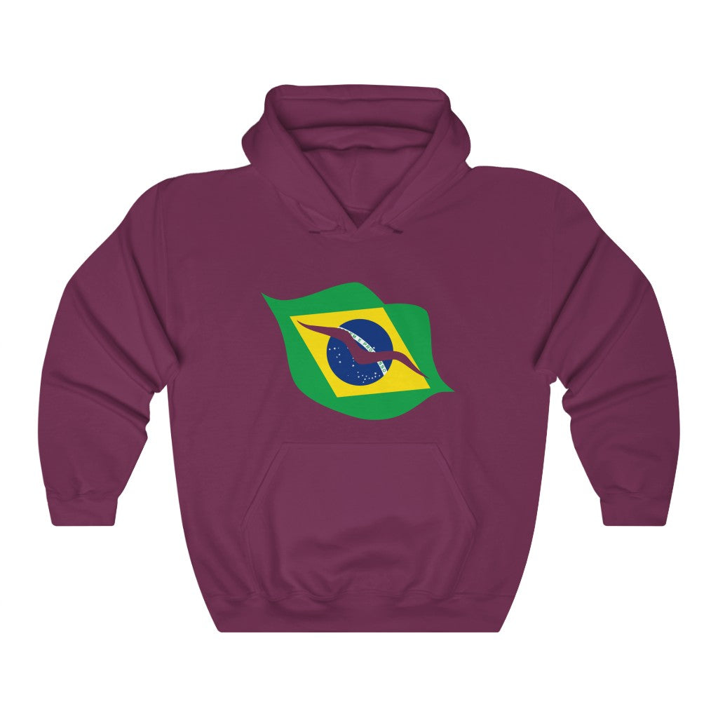 Brazil Lips Flag Hoodie Sweatshirt - Unisex