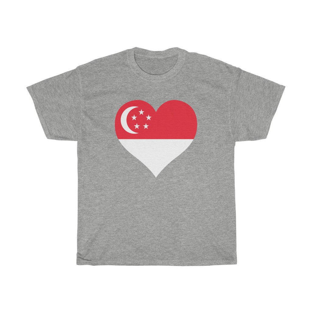 Singapore Heart Flag Standard Tee - Unisex