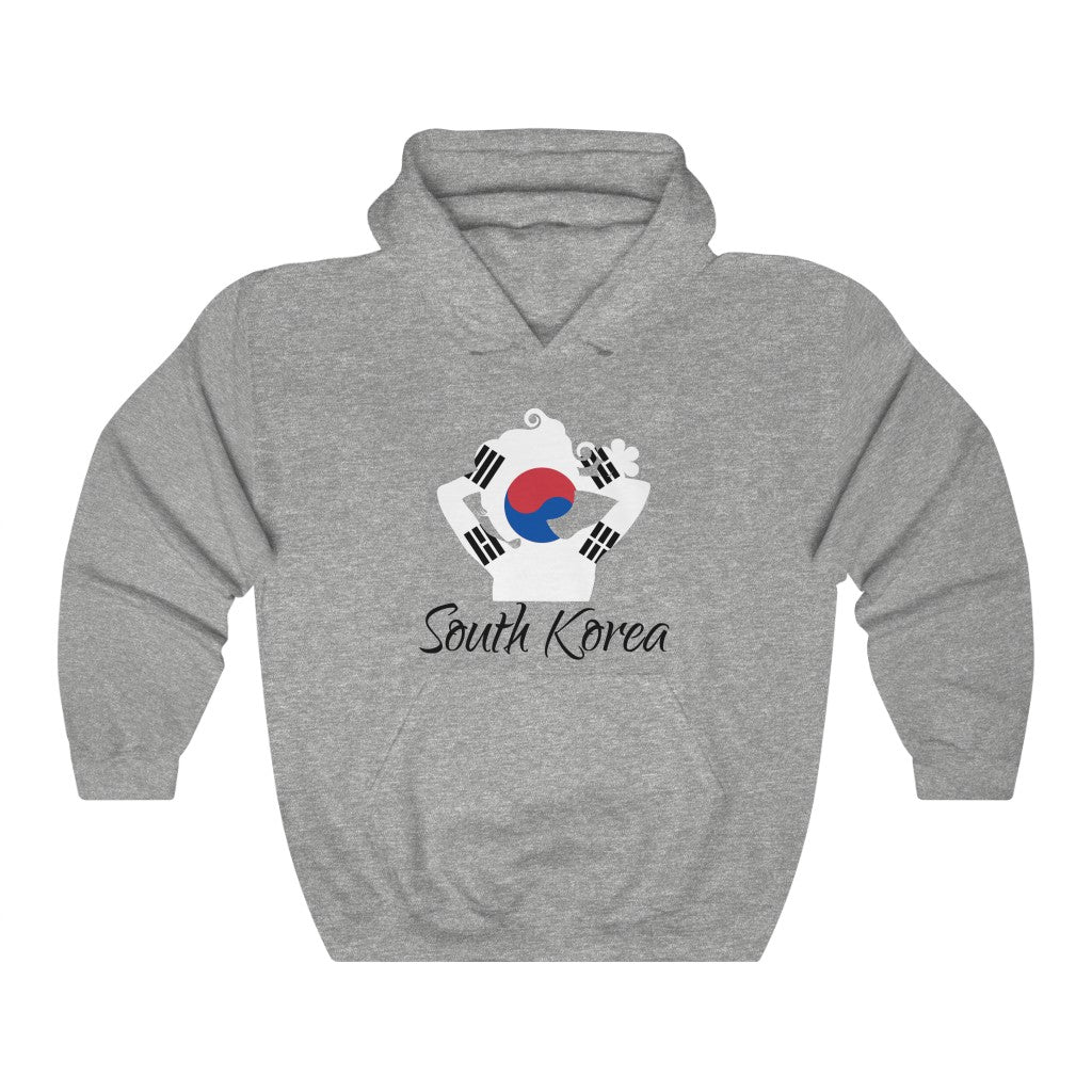 South Korea Lady Flag Hoodie Sweatshirt 1 - Unisex