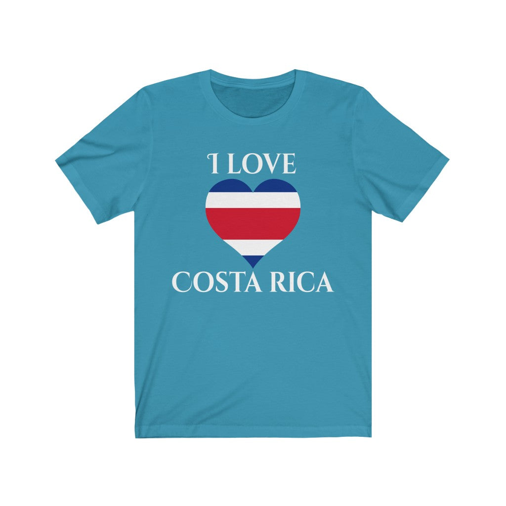 Costa Rica Heart Flag Premium Tee 2 - Unisex