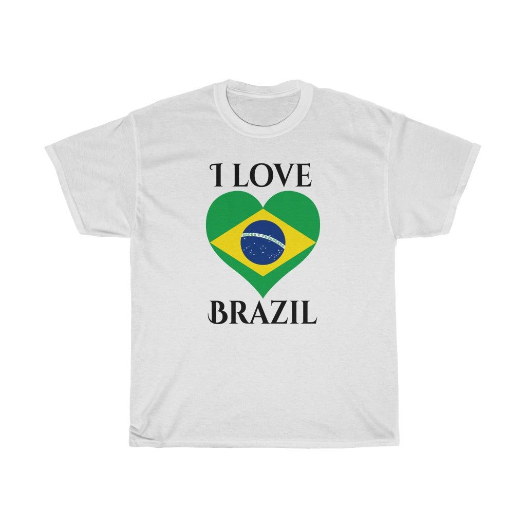 Brazil Heart Flag Standard Tee 1 - Unisex