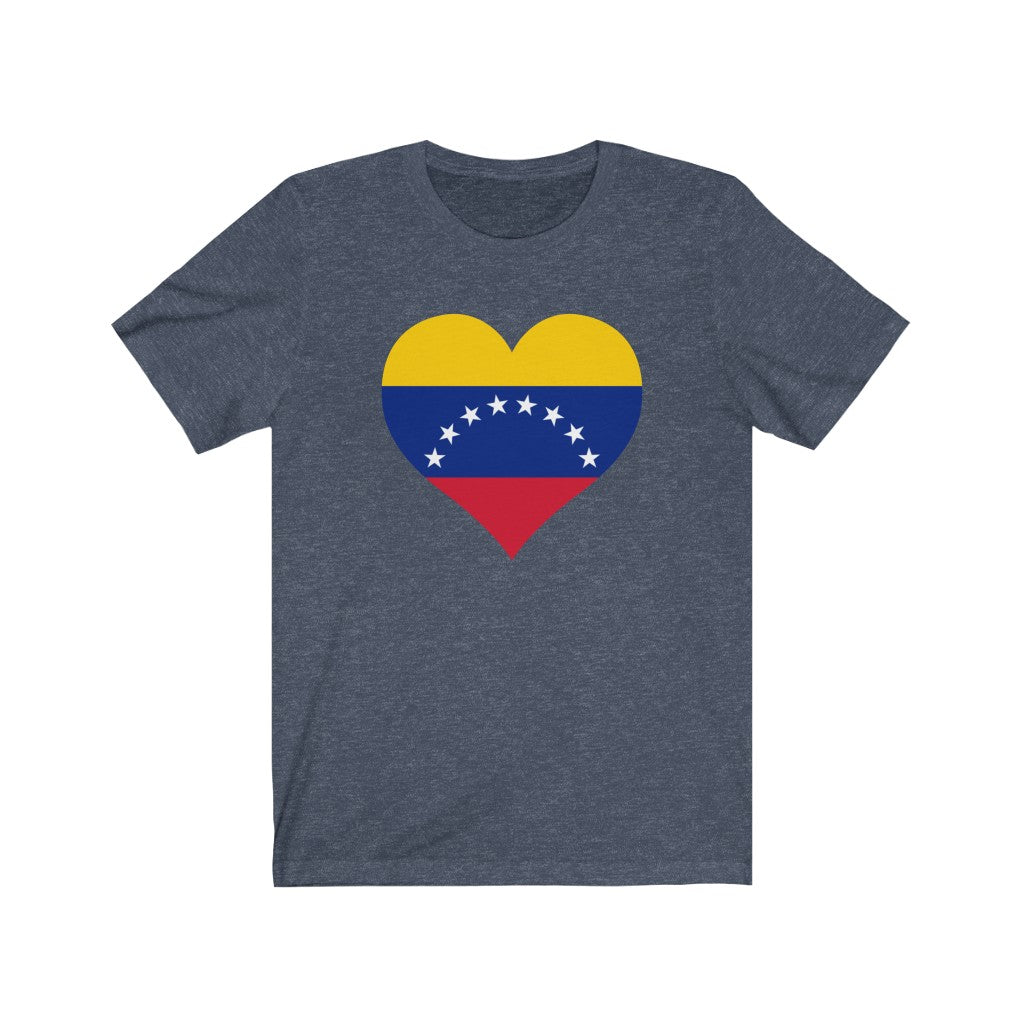 Venezuela Heart Flag Premium Tee - Unisex