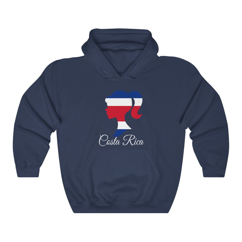 Costa Rica Girl Flag Hoodie Sweatshirt 2 - Unisex