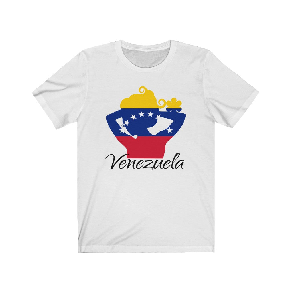 Venezuela Lady Flag Premium Tee 1 - Unisex