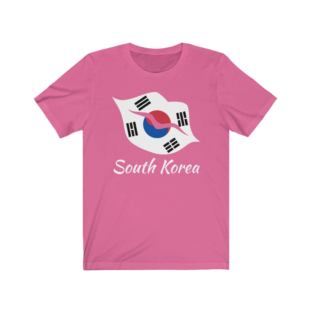 South Korea Lips Flag Premium Tee 2 - Unisex