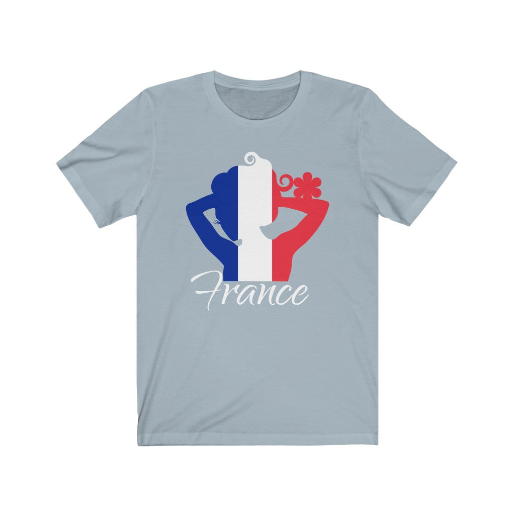 France Lady Flag Premium Tee 2 - Unisex