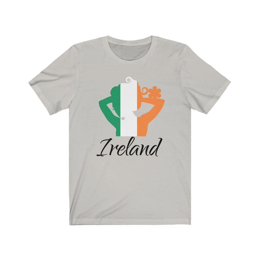 Ireland Lady Flag Premium Tee 1 - Unisex
