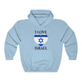 Israel Heart Flag Hoodie Sweatshirt 1 - Unisex