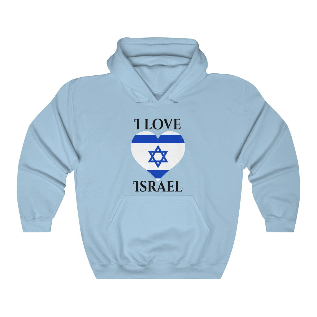 Israel Heart Flag Hoodie Sweatshirt 1 - Unisex