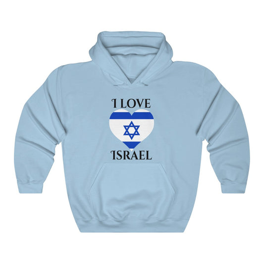 Israel Heart Flag Hoodie Sweatshirt 1 - Unisex