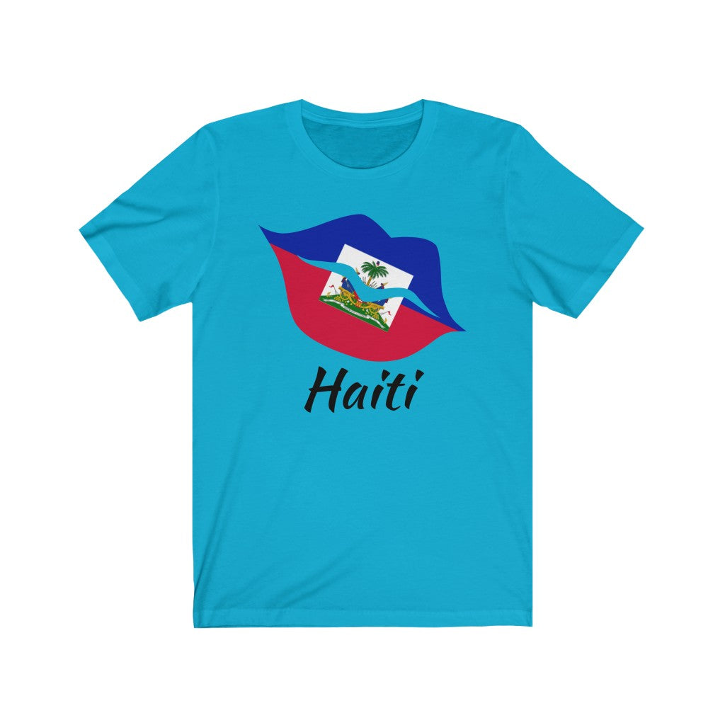 Haiti Lips Flag Premium Tee 1 - Unisex