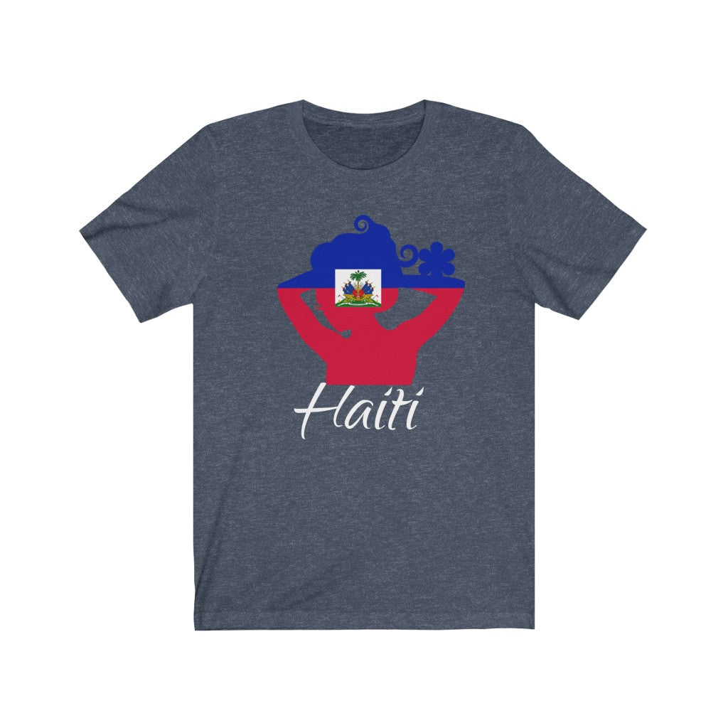 Haiti Lady Flag Premium Tee 2 - Unisex