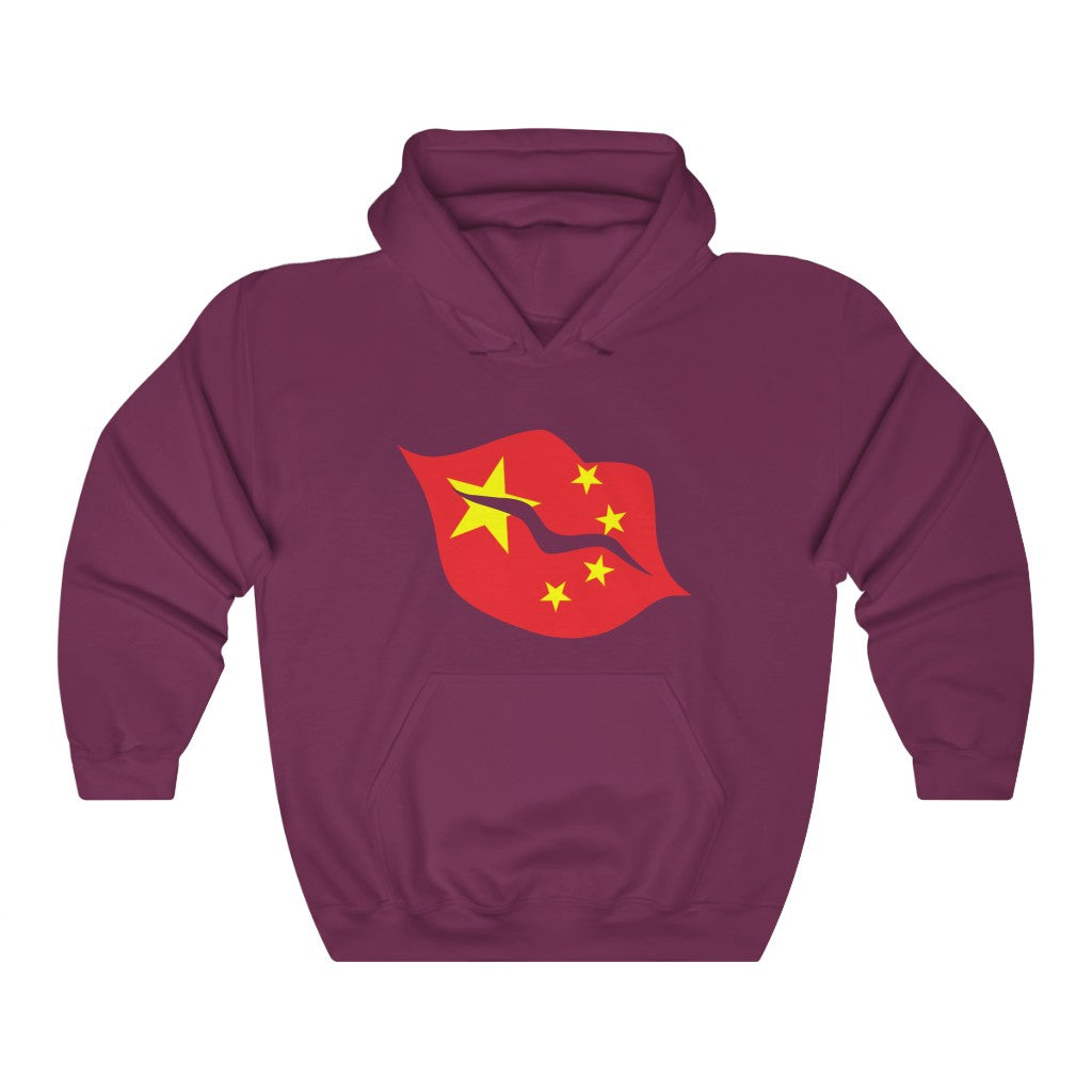 China Lips Flag Hoodie Sweatshirt - Unisex