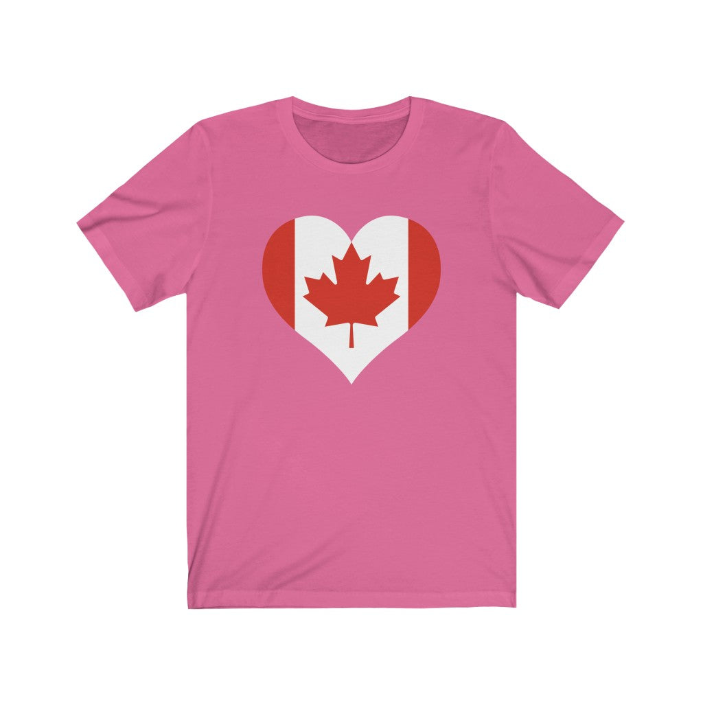Canada Heart Flag Premium Tee - Unisex