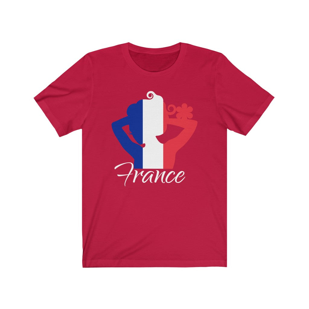 France Lady Flag Premium Tee 2 - Unisex