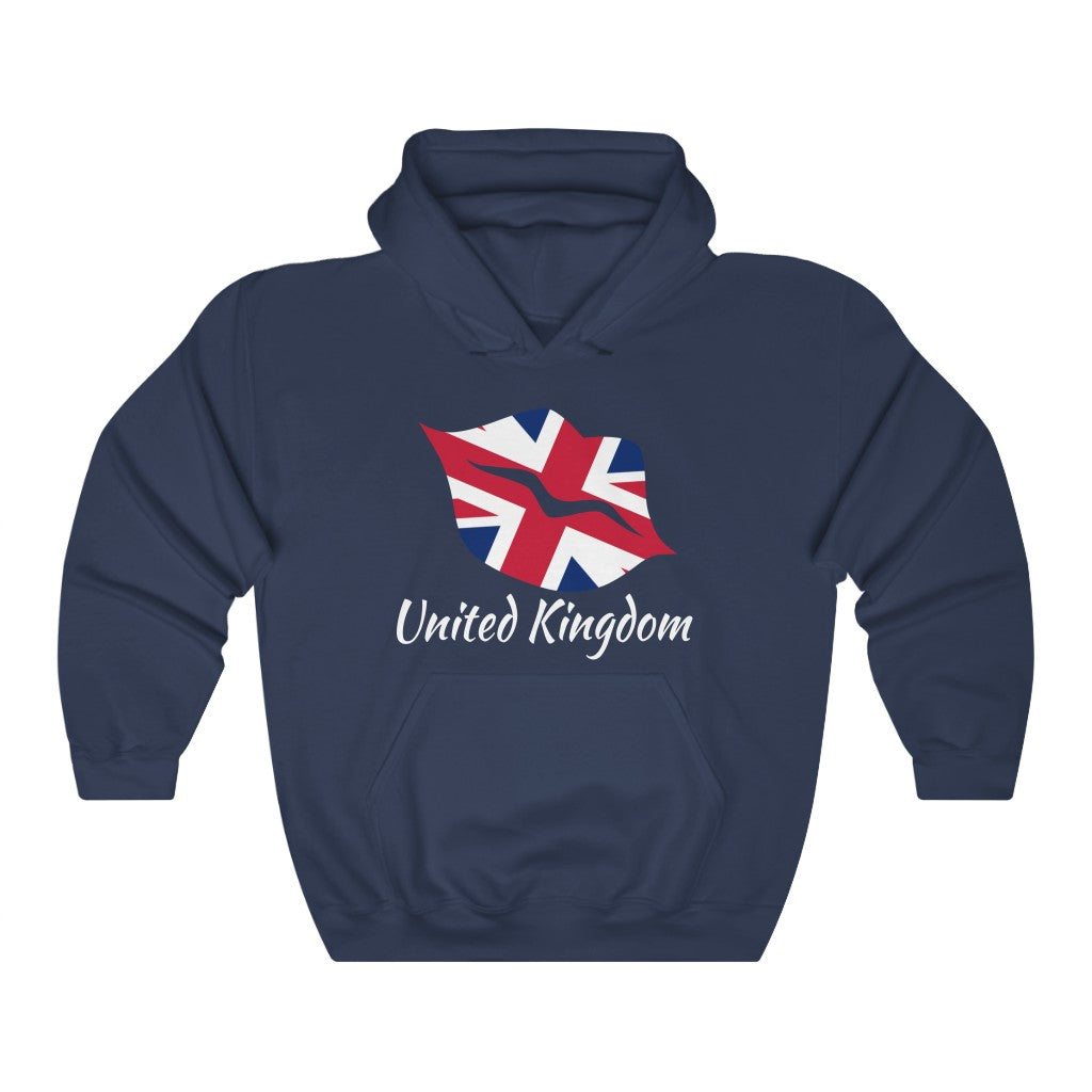 United Kingdom Lips Flag Hoodie Sweatshirt 2 - Unisex
