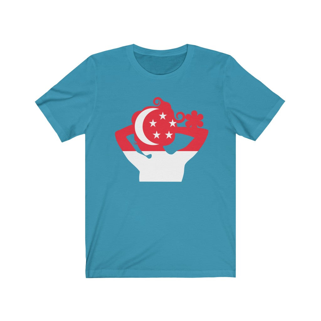 Singapore Lady Flag Premium Tee - Unisex