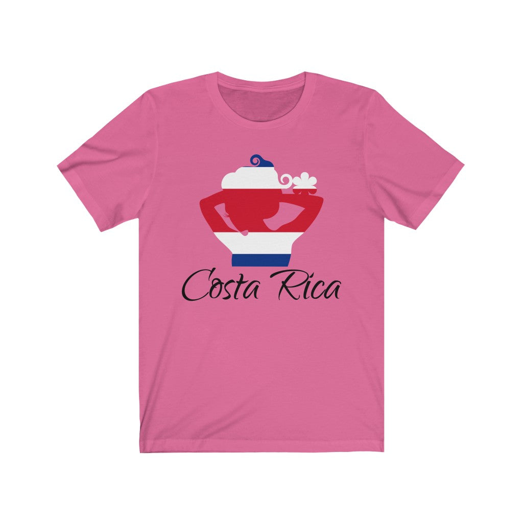 Costa Rica Lady Flag Premium Tee 1 - Unisex