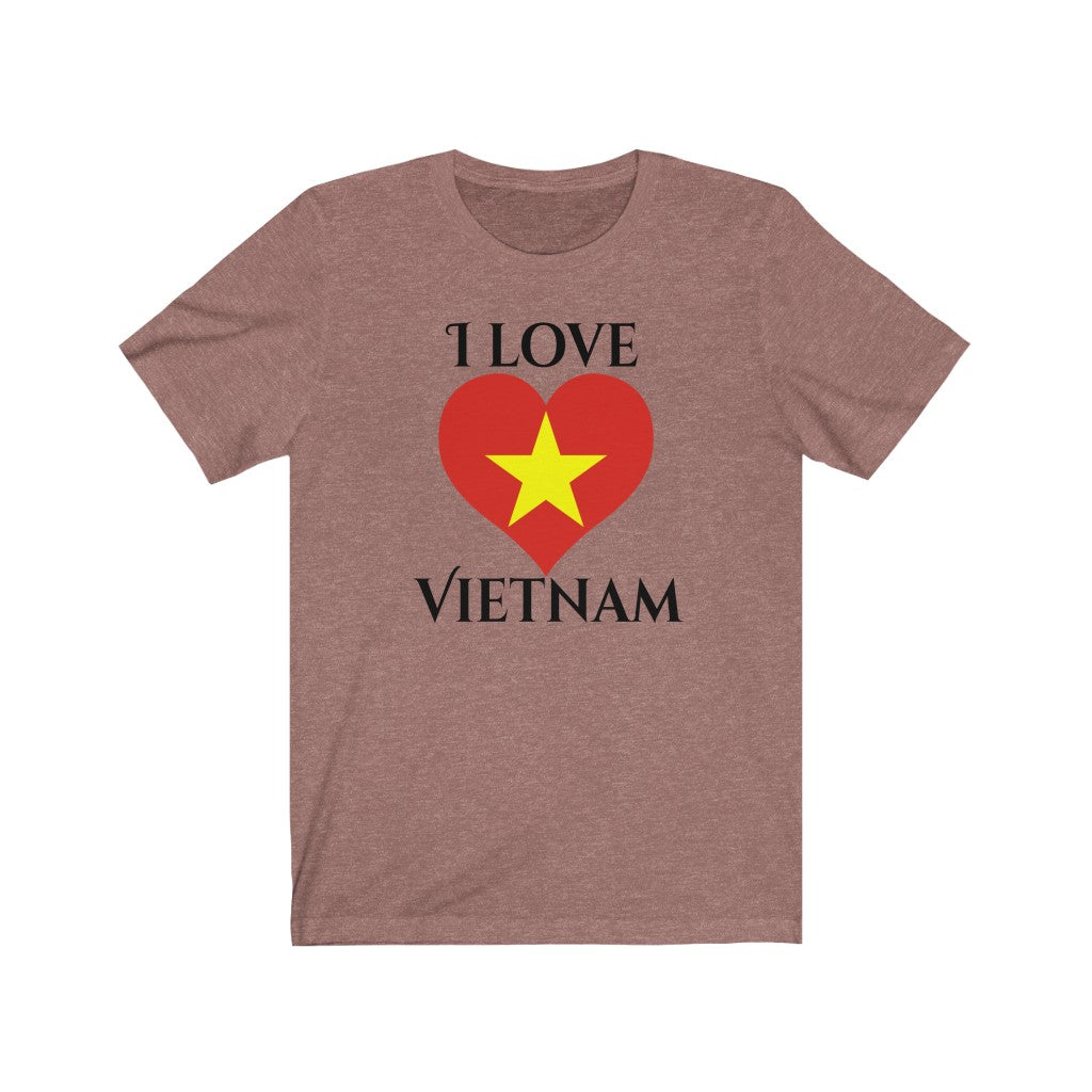 Vietnam Heart Flag Premium Tee 1 - Unisex
