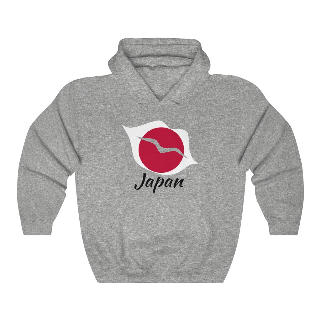 Japan Lips Flag Hoodie Sweatshirt 1 - Unisex