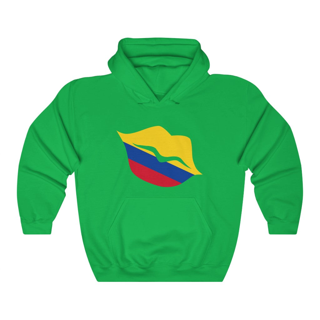 Colombia Lips Flag Hoodie Sweatshirt - Unisex