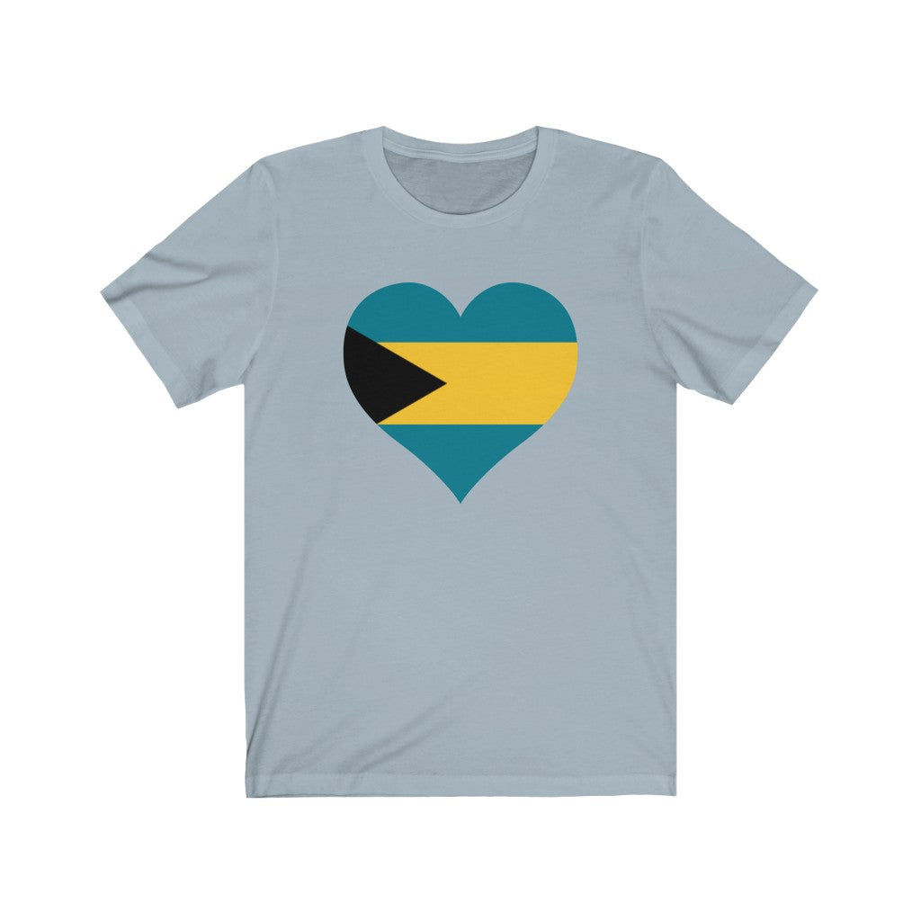 Bahamas Heart Flag Premium Tee - Unisex