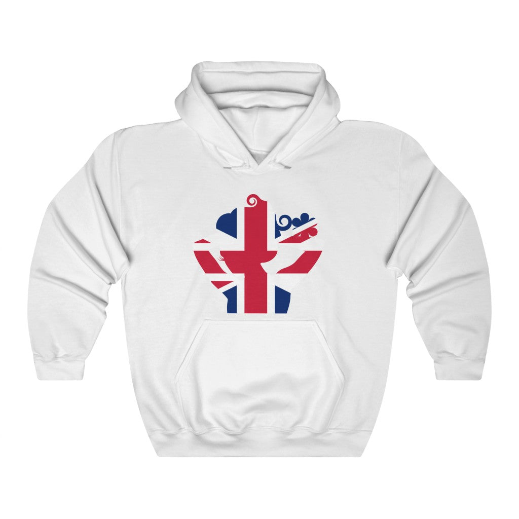 United Kingdom Lady Flag Hoodie Sweatshirt - Unisex