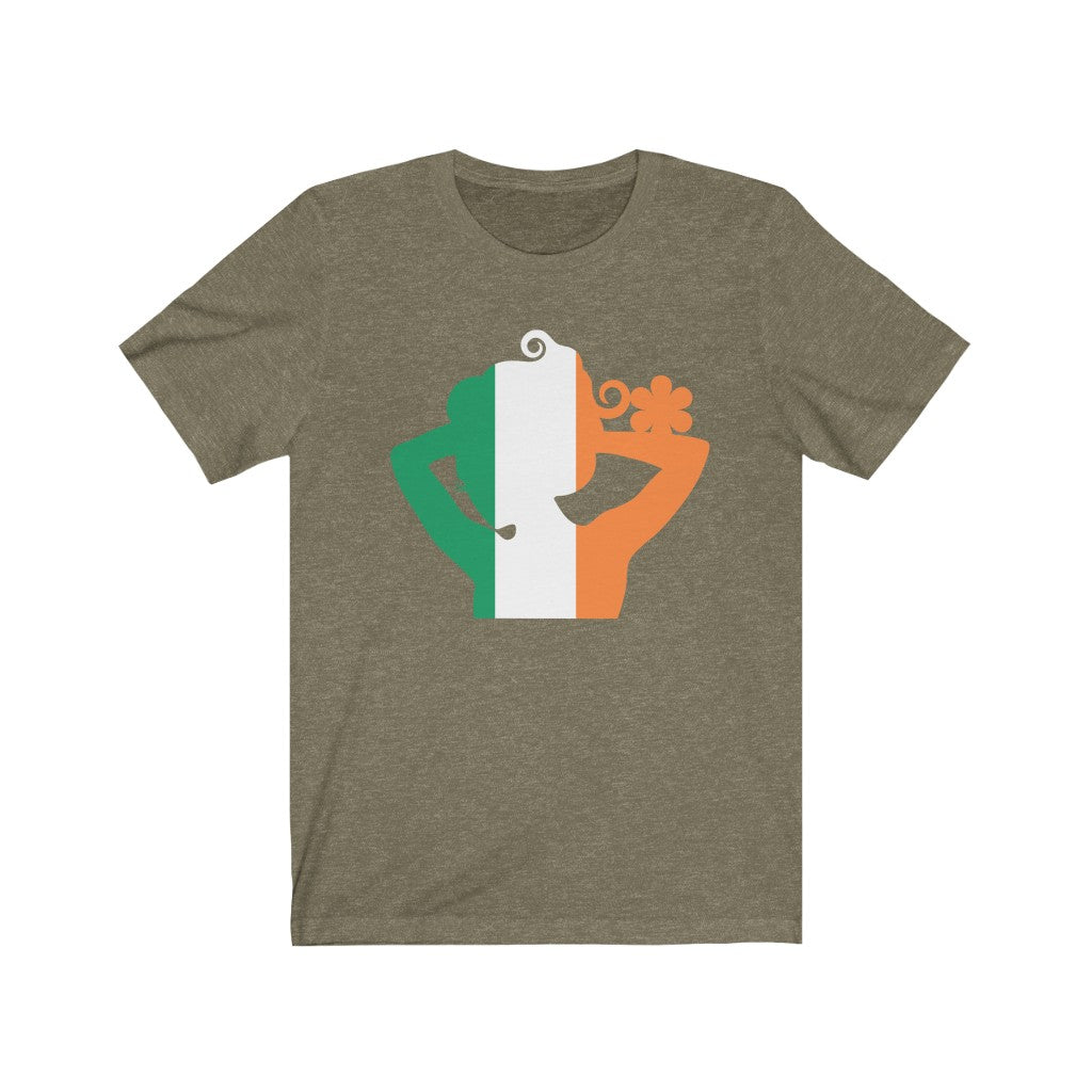 Ireland Lady Flag Premium Tee - Unisex