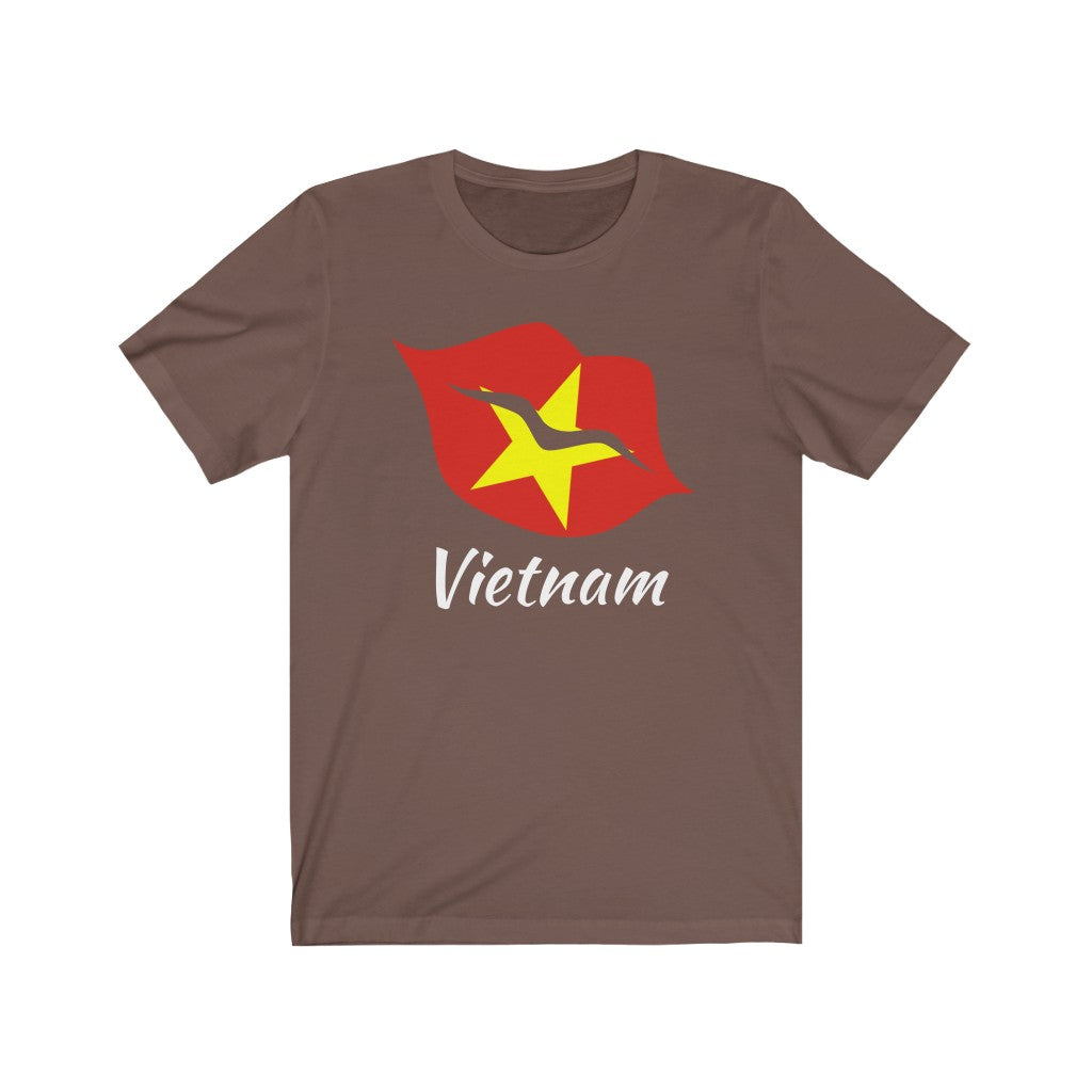 Vietnam Lips Flag Premium Tee 2 - Unisex