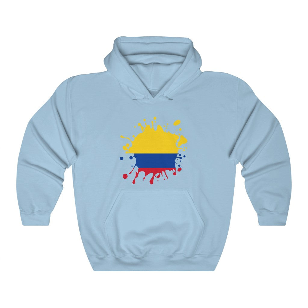 Colombia Splat Flag Hoodie Sweatshirt - Unisex