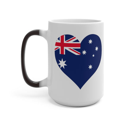 Australia Heart Color Changing Mug