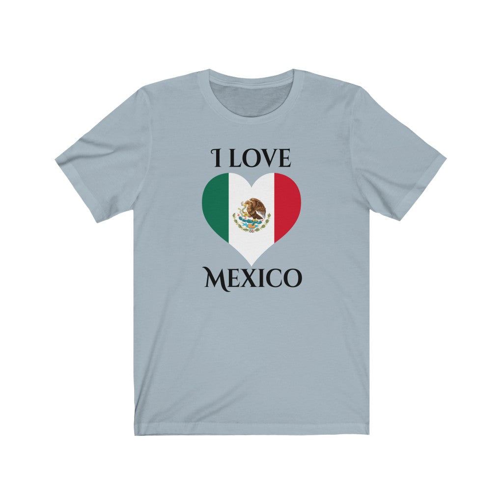 Mexico Heart Flag Premium Tee 1 - Unisex